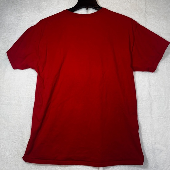 Jerzees T-Shirt Mens Size XL Red Budweiser Beer 100% Cotton Crew Neck - Picture 8 of 8
